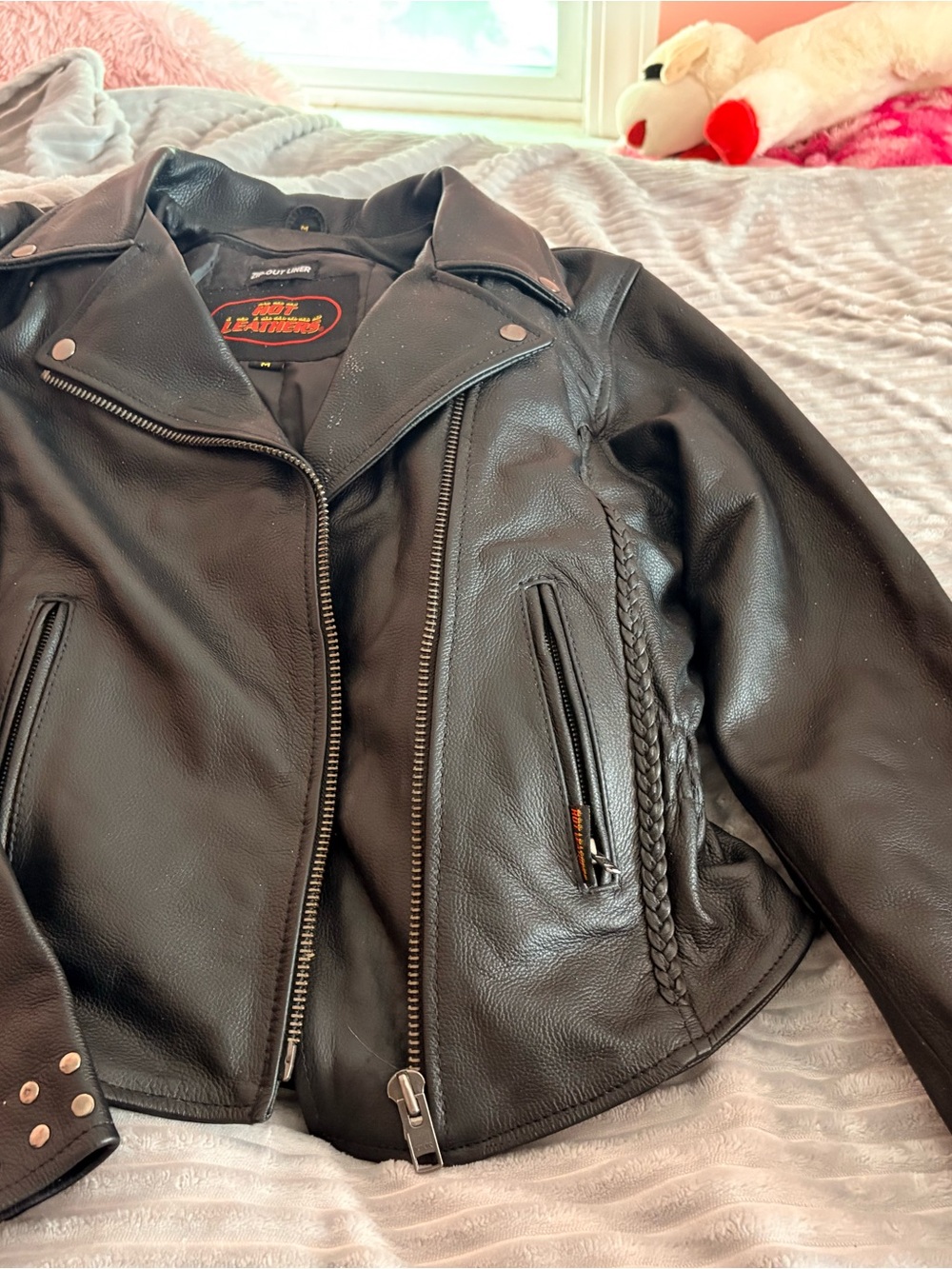 Classic Black Leather Biker Jacket